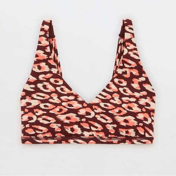aerie Other - NWT Aerie Goals Plunge Sports Bra Maplewood Womens Size Large Womens Size XS